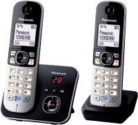 Panasonic KX-TG6822 Duo DECT Phone, Model KX-TG6822FRB,...