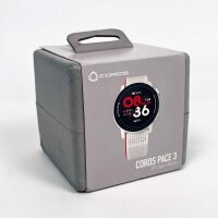 COROS PACE 3 GPS sports watch, Chalk Nylon model, ultralight, 17-day battery life, dual-frequency GPS, heart rate monitoring, navigation, sleep tracking, ideal for running, cycling, skiing, comfortable fit