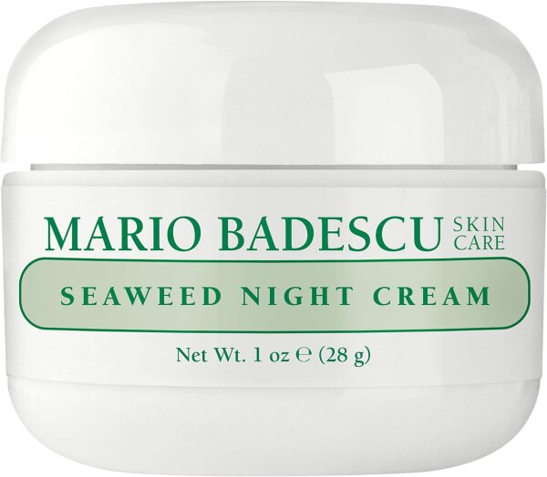 Mario Badescu Algae Night Cream 28g – Moisturizing night care with seaweed, regenerating, for all skin types, light texture, revitalizing, single pack