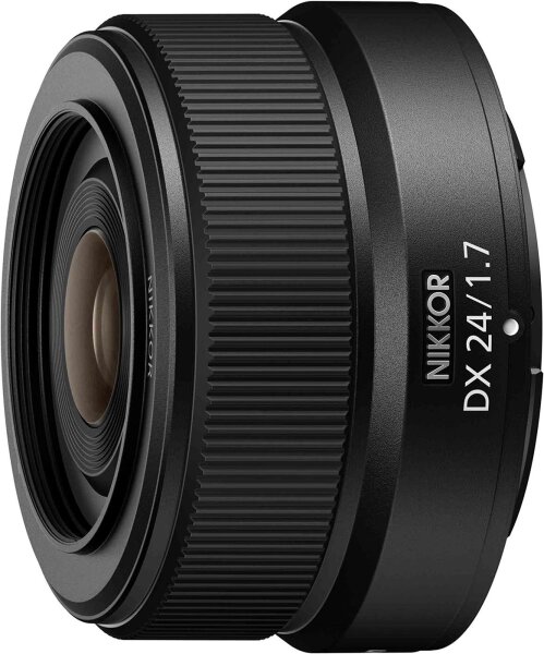 Nikon NIKKOR Z DX 24mm f/1.7 prime lens, fast aperture, for Z-mount mirrorless cameras, including HN-42 lens hood, compact, ideal for portraits and everyday use, quiet autofocus