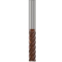 Seco RJS720250D3R050.0Z6-HXT end mill, high-performance milling cutter, 6 flutes, 25 mm diameter, 5 mm radius, for precision metalworking, durable HXT coating