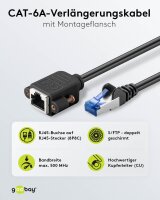 goobay 65644 CAT6A Netzwerkkabel-Verlängerung 3m,...