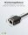 goobay 65644 CAT6A Network Cable Extension 3m, S/FTP, RJ45 Male to RJ45 Female with Mounting Flange, 500 MHz, Ethernet Extension, Black, Copper, for Stable Data Transmission