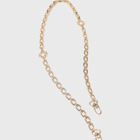 Maje MFAAC00022 Shoulder strap, gold-tone chain, short bag strap, elegant accessory, versatile, high-quality design