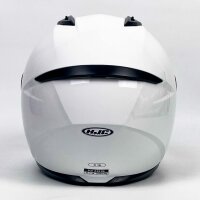 HJC C10 Vollvisierhelm, Weiß Glänzend, Größe M – Leichter Integralhelm, aerodynamisches Design, effektive Belüftung, komfortables Innenfutter, vorbereitet für Pinlock, ideal für Motorradfahrer