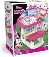 Chicos 51119 Minnie Mouse Kinderschreibtisch – Maltisch mit Sitzbank, Stauraum, ideal als Bastel- & Spieltisch für Kinder ab 2 Jahren, farbenfrohes Design