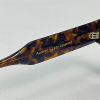 Fabienne Chapot Audrey-Lazy Leopard Womens Sunglasses, brown-black, fashionable leopard print, UV protection, trendy design, lightweight frame, ideal for sunny days, stylish accessory