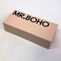 Mr. Boho Barrosa BLG 28-08 Womens Sunglasses, black-yellow, fashionable design, size 49/22/145, lightweight frame, UV protection, trendy accessory