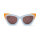 Mr. Boho Tabarca BGG 30-08 Cat-Eye Womens Sunglasses, Acetate, Stylish Blue-Orange, Size 50/24/145, Fashionable Accessory for Trend-Conscious Women