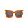 Mr.Boho Bondi BHF 4-11 Damen Sonnenbrille quadratisch, braun-weiß, 49-25-145, modisch, UV-Schutz, leichter Rahmen