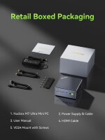 GMKtec M7 Pro Ultra Mini-PC, Ryzen 7 PRO 6850U, 32GB DDR5, 1TB SSD, Oculink, Dual 2.5G LAN, USB 4.0, HDMI 2.1, USB-C, kompakter Gaming-Desktop, vielseitige Anschlussmöglichkeiten
