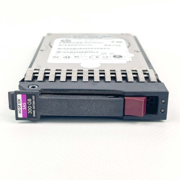 HP SAS Hard Drive 300GB, 10K RPM, 6G SFF, Dual Port, Model 597609-001, Hot-Swap, Enterprise HDD, High Reliability, Compact for Servers and Storage Systems