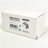 Morek MAB1403S10 Verteilerklemme, OJL400AF, 10x(1x25) Eingang, 4x35/3x50mm² Ausgang, kompakte Stromverteilung, sichere Verdrahtung, vielseitig einsetzbar, robuste Bauweise
