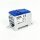 MOREK OJL200A distribution block, model MAB1201B10, blue, 1x Al/Cu 70mm² input, 6x Cu 16mm² outputs, compact for flexible power distribution