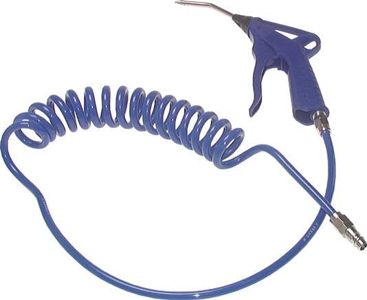 CEJN BLPVLC SP Ausblaspistole-Set mit Spiralschlauch, 2,0m Arbeitslänge, Schlauchdurchmesser 10x6,5mm, ergonomisch, robust, ideal für präzise Reinigungsarbeiten in Werkstatt und Industrie