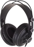 Superlux HD-681B On-Ear-Kopfhörer, schwarz, dynamisch, halboffen, klarer Sound, komfortable Polster, verstellbarer Kopfbügel, ideal für Studio und Musikgenuss