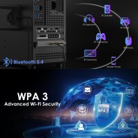 WAVLINK WL-WN685BE3 BE8800 WiFi 7 PCIe Network Card, Tri-Band BE200 WLAN Adapter, Bluetooth 5.4, High-Speed, for Desktop PC, Strong Connection, Modern Technology, Easy Installation