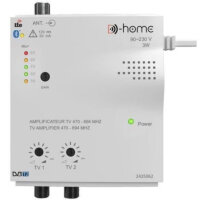 D-Home 2435062 TV amplifier, indoor use, 2 outputs, 32...