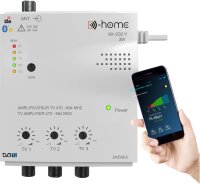 D Home 2435063 TV amplifier, internal, 3 outputs, 28 dB...