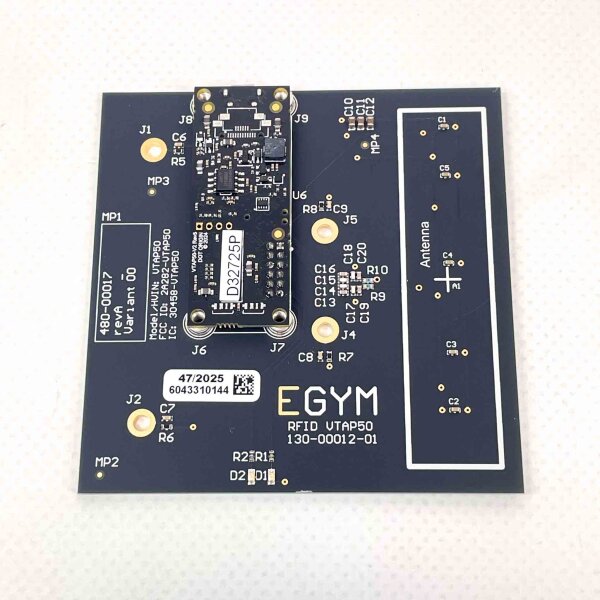 EGYM RFID reader module VTAP50, model 130-00012-01, access control, contactless, compact, fast authentication, versatile, modern security technology, easy integration, robust design