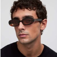 Meller LUA-Tiggbrown unisex sunglasses, model no. 50/20/145, brown frame, UV400 protection, fashionable design, lightweight and comfortable to wear, ideal for everyday life and leisure