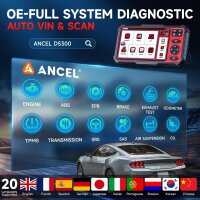 ANCEL DS300 OBD2 Diagnosegerät, kabellos, für alle Fahrzeuge, Bluetooth, alle Systeme, 30+ Resets, bidirektional, CANFD & DOIP, V.A.G-geführte Funktionen, 3 Jahre Updates, vielseitiges Auslesegerät