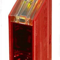 Leuze RK46C.DXL3/4P-200-M12 reflective photoelectric sensor, model 50125755, unpolarized sensor, range up to 17m, M12 connector, robust design, precise object detection, easy installation