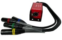 the sssnake Cat Snake 5MC, Modell 465523, passiver Kabel-Splitter, 5 Meter, robuste Stagebox, 4x XLR-Ausgänge, 1x XLR-Eingang, ideal für Studio & Live, kompakt, zuverlässige Signalverteilung