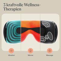 Therabody SmartGoggles 2. Gen, Intelligente Massagebrille, Augenmassagegerät mit Wärmefunktion, individuell anpassbar, App-Steuerung, Stressabbau, Entspannung für Augen und Schläfen, tragbar, modernes Design