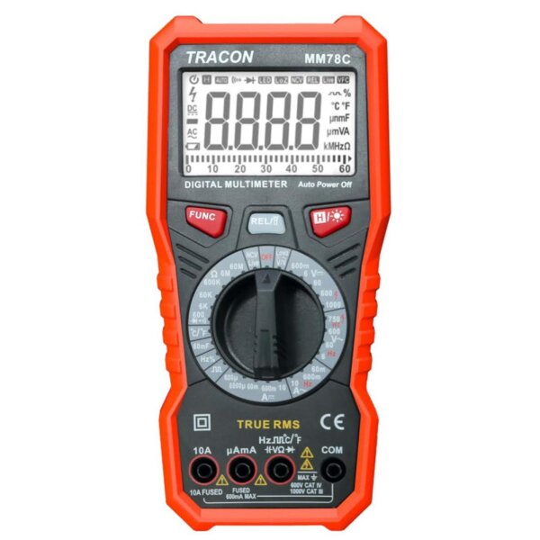 Digitales Multimeter MM78C, Modell A880L, CAT III 600V – Kompaktgerät für präzise Spannungs-, Strom- und Widerstandsmessung, mit großem Display, Durchgangsprüfer und Diodentest, ideal für Elektronik und Haushalt