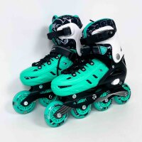 Kuxuan childrens inline skates M 35-39, adjustable, light-up wheels, for girls, boys & women, ideal for beginners, indoor & outdoor use, comfortable, safe, with a cool design for maximum skating fun