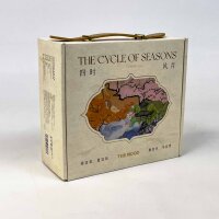 THE MOOD 4er Set Duftkerzen – Chinesische Edition, Modell: Cycle of Seasons, Typ: Aromakerzen, Sorten: Kirschblüte, Meditations-Teestube, Osmanthus-Regen, Changbai-Schnee, stimmungsvolle Raumdüfte