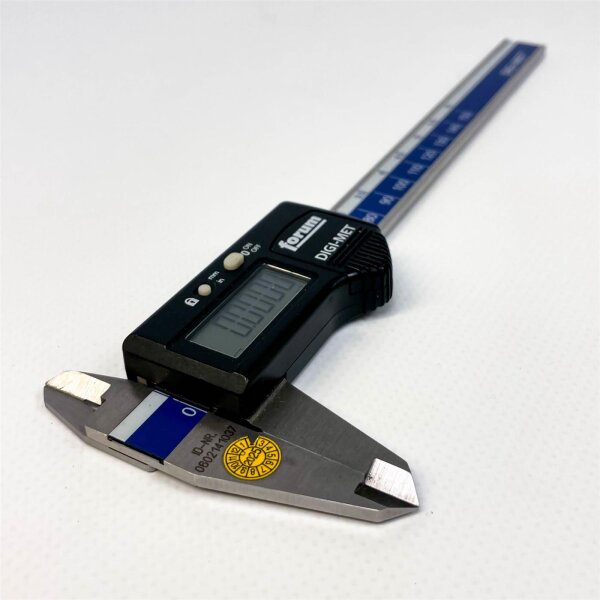 DIGI-MET DE-K-201 Digitaler Messschieber 150 mm – Präzises Messwerkzeug, LCD-Anzeige, Edelstahl, Innen-/Außenmessung, Nullstellung, für Werkstatt & Hobby