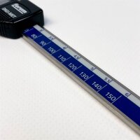 DIGI-MET DE-K-201 Digitaler Messschieber 150 mm – Präzises Messwerkzeug, LCD-Anzeige, Edelstahl, Innen-/Außenmessung, Nullstellung, für Werkstatt & Hobby