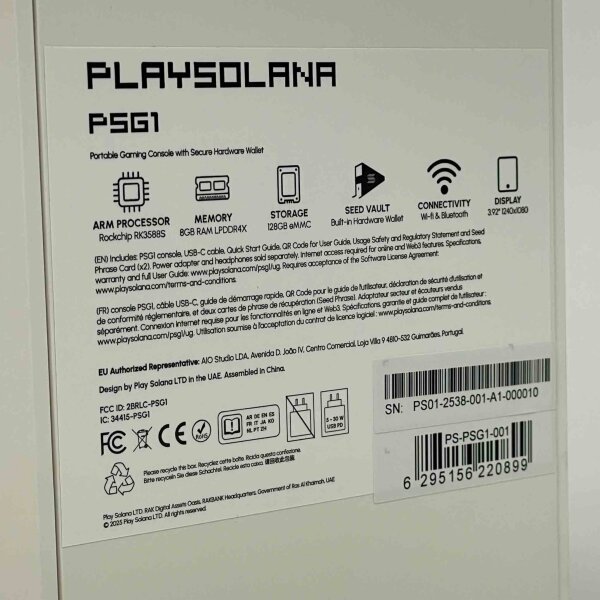 Playsolana PSG1 Gen 1 Handheld Crypto Game Console, DePIN Miner, Sealed, Innovative Gaming & Mining, Portable, Latest Generation