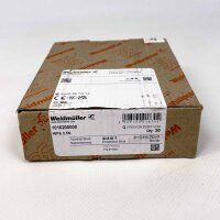 Weidmüller WPE 2.5N terminal block, 50 pieces, model no. 1016200000, for DIN rail mounting, screw connection, nominal cross-section 2.5 mm², secure wiring, compact design, reliable connection technology