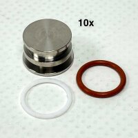 MSA Replacement Plugs, Set of 10, Model 10186610-SP, Accessory for SingleLine SCOUT, Durable Plastic Plugs, Easy Installation, Ideal as a Replacement Part for Respiratory Protection Devices, Reliable Protection and Fit