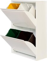 WELL HOME Recyclingbehälter 4x17L, 68L...