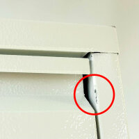 WELL HOME Recycling Bins 4x17L, 68L Total Volume, Matte White, Metal, for Waste Separation, Stackable, with Signs of Use (Scratches/Dents), Space-Saving, Durable, Ideal for Home or Office