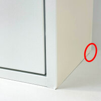 WELL HOME Recycling Bins 4x17L, 68L Total Volume, Matte White, Metal, for Waste Separation, Stackable, with Signs of Use (Scratches/Dents), Space-Saving, Durable, Ideal for Home or Office