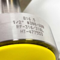 WIKA IVM2-48813567 Monoflange, 1/2" 300/600 RF, temperature range -55° to +210°C, stainless steel, compact design, for industrial applications, article number WO00097354