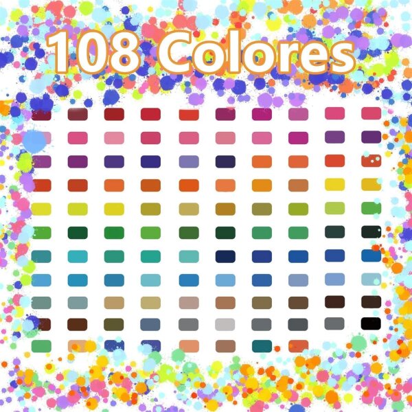 Doppelpinsel-Filzstifte 108 Farben, Marker-Set mit feiner und Pinselspitze, vielseitig für Erwachsene & Kinder – ideal zum Malen, Zeichnen, Basteln, Scrapbooking, Journaling und Schule