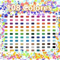 Doppelpinsel-Filzstifte 108 Farben, Marker-Set mit feiner und Pinselspitze, vielseitig für Erwachsene & Kinder – ideal zum Malen, Zeichnen, Basteln, Scrapbooking, Journaling und Schule