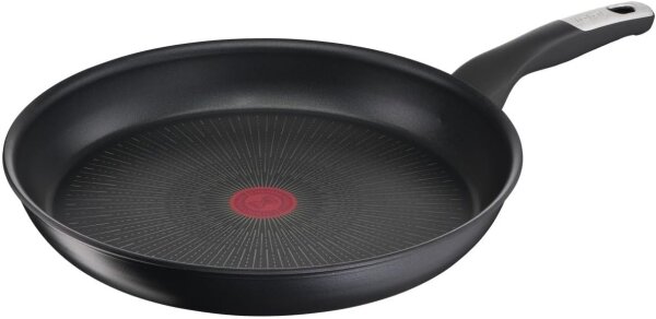 Tefal Unlimited frying pan 24 cm, induction, non-stick, scratch-resistant, with thermo-signal, aluminum, black design, model G2550402