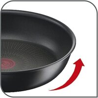 Tefal Unlimited frying pan 24 cm, induction, non-stick, scratch-resistant, with thermo-signal, aluminum, black design, model G2550402