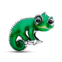 PANDORA Charm Silber Disney Rapunzel Pascal 793983C01 – Schmuckanhänger, detailreich, emailliert, kompatibel mit PANDORA Armbändern, inspiriert von „Rapunzel – Neu verföhnt“, liebevolles Geschenk für Fans