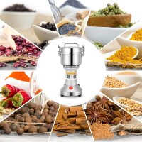 VAYOTOY HC-500 Getreidemühle 2500W, 36000 U/min, 3-Klingen-Schnellmahlwerk, Zeitschaltuhr, für Gewürze, Kräuter, Kaffee, 500g, elektrische Profi-Pulvermaschine (ohne OVP)