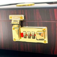 UPPALLANT Zigarrenhumidor-Set, Modellnr, Humidor mit Hygrometer, 3-stelliger Zahlencode, elegantes Design, optimale Feuchtigkeitskontrolle, sicheres Aufbewahren, ideal für Zigarrenliebhaber