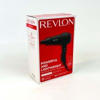 Revlon Haartrockner REV-019, 2000W, schwarz, leichtes Design, schnelles Trocknen, ergonomischer Griff, mehrere Heiz- und Gebläsestufen, Kaltlufttaste, ideal für flexibles Styling