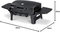 Enders Mobiles Gasgrillset URBAN – Kompakter Gasgrill, tragbar, vielseitig, ideal für Camping & Balkon, mit Grillrost, Deckelthermometer, einfache Reinigung, schnelle Zündung, robustes Design